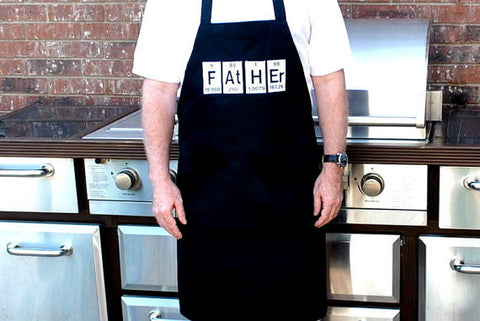 Father Periodic Table Embroidered Adjustable Apron