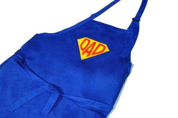 Super Dad Super Hero Embroidered Adjustable Apron