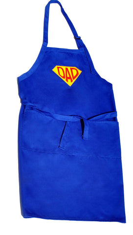 Super Dad Super Hero Embroidered Adjustable Apron