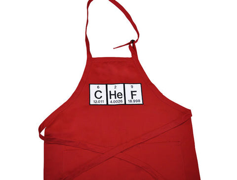 Chef Periodic Table Embroidered Adjustable Apron - Grilling Apron