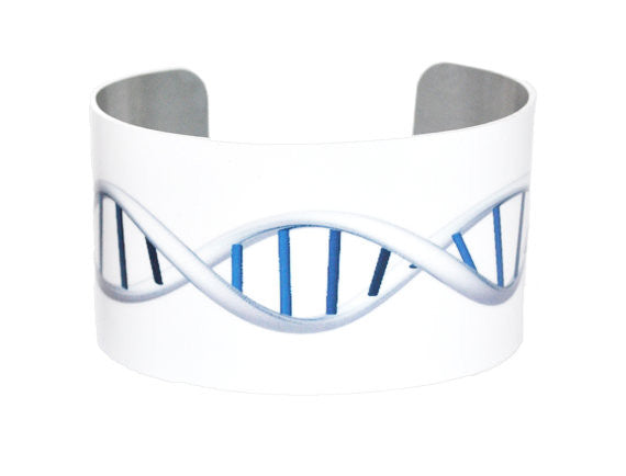 DNA Image white cuff