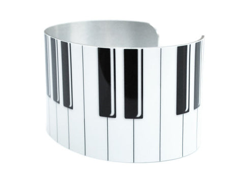 Piano Keys Aluminium Cuff