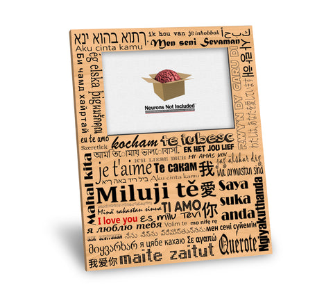 I Love You in Many Languages Picture Frame