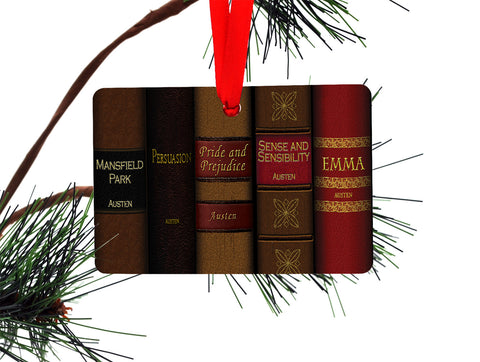 Jane Austen Books Christmas Ornament