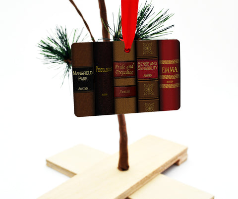 Jane Austen Books Christmas Ornament