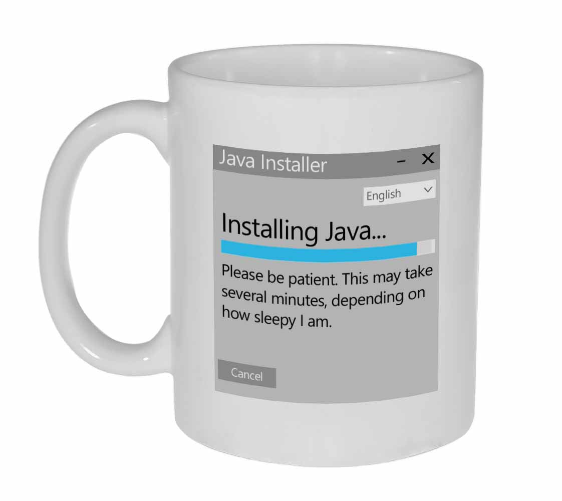 Java Installer Coffee or Tea Mug – Neurons Not Included™