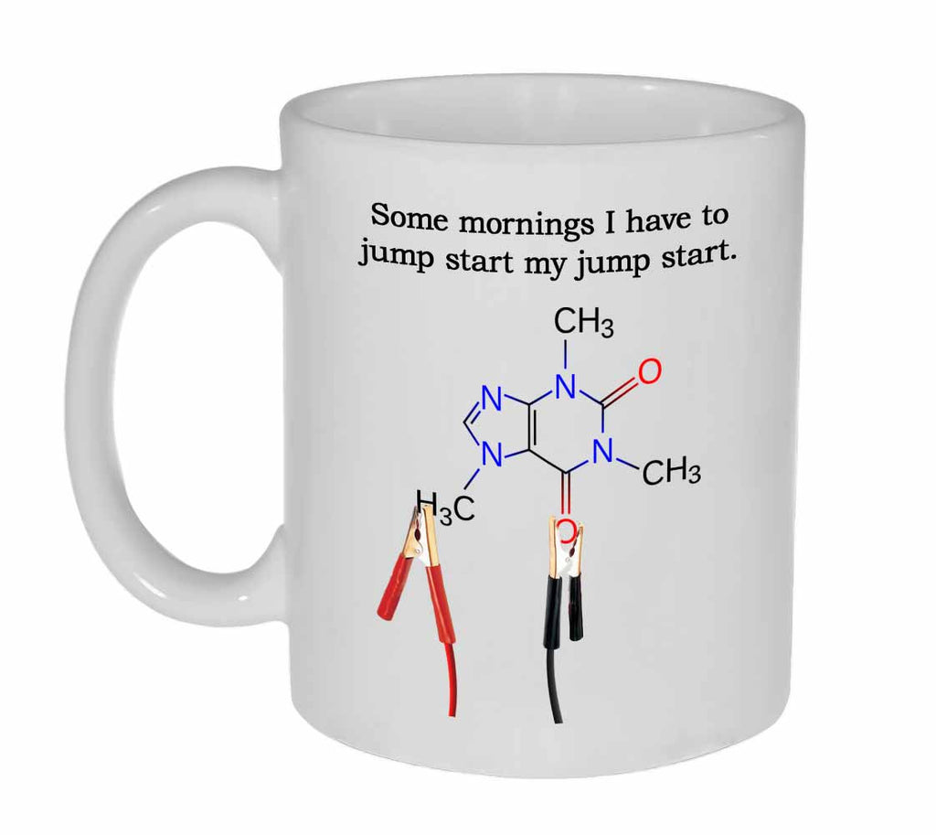 Jump Start My Caffeine Funny Coffee Mug