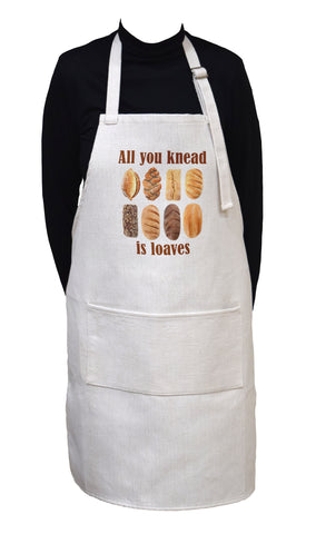 All You Knead ( Need ) is Loaves ( Love) Adjustable Neck Apron with Large Front Pocket