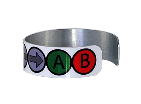 Konami Code Aluminum Geek Bracelet
