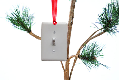 Light Switch Funny Christmas Tree Ornament