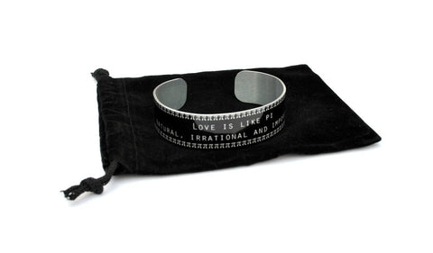 Love is Like Pi Aluminum Geekery Cuff Jewelry