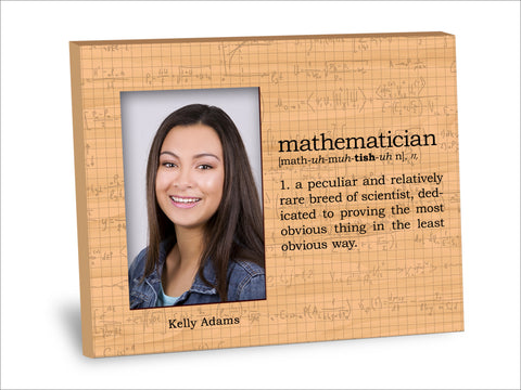 Mathematician Definition Picture Frame