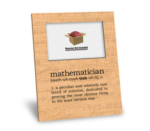 Mathematician Definition Picture Frame
