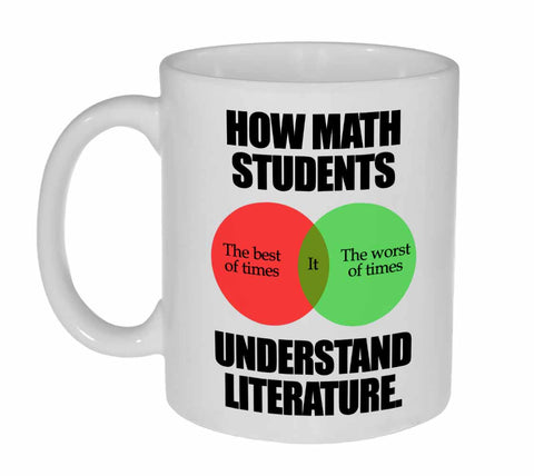 How Math Students Understand Literature Funny Coffee or Tea Mug - Perfect Math Teacher Gift