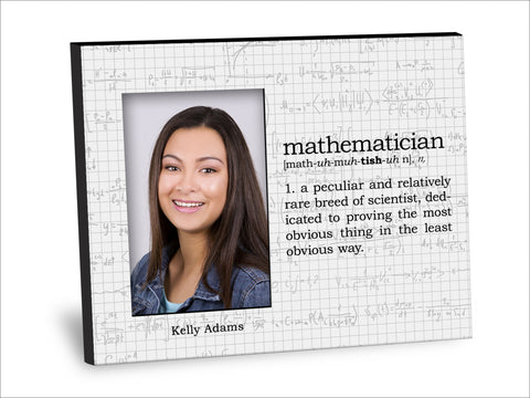 Mathematician Definition Picture Frame
