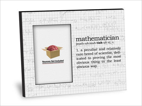 Mathematician Definition Picture Frame