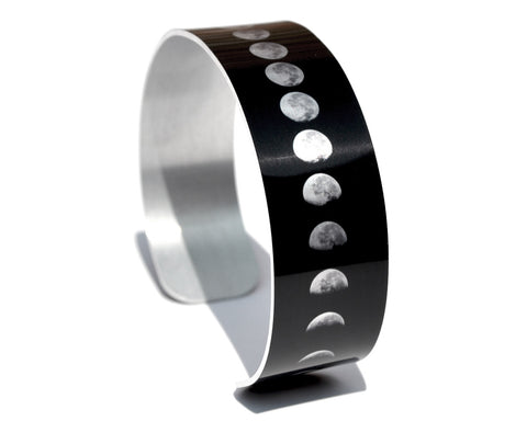 Phases of the Moon Aluminum Geek Bracelet
