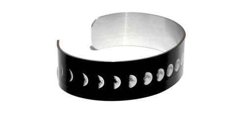 Phases of the Moon Aluminum Geek Bracelet