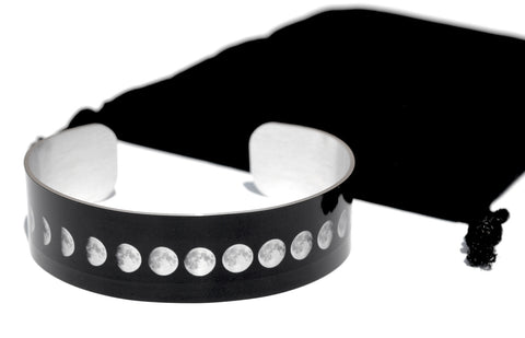 Phases of the Moon Aluminum Geek Bracelet