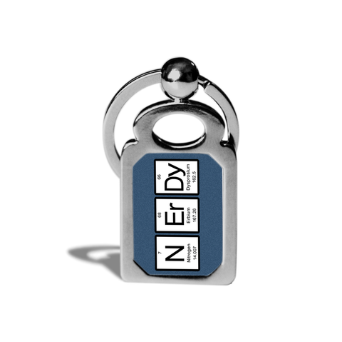 Nerdy Periodic Table of Elements Key Chain or Ring