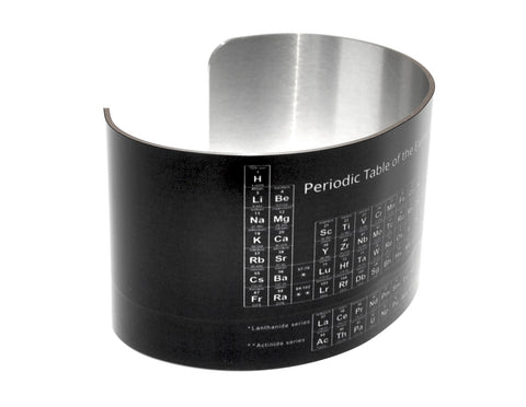 Black Periodic Table of Elements Cuff