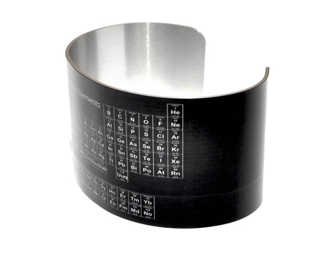 Black Periodic Table of Elements Cuff