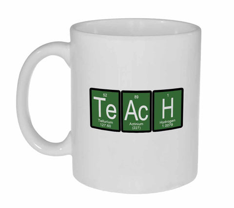 Teach Periodic Table of Elements Coffee or Tea Mug - Green