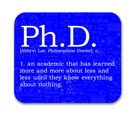 Ph. D. Definition Mouse Pad