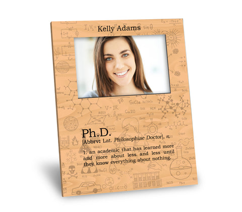 Ph.D. Definition Picture Frame