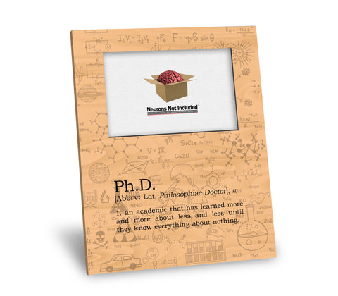 Ph.D. Definition Picture Frame
