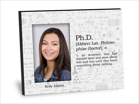 Ph.D. Definition Picture Frame