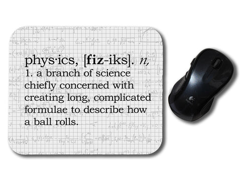 Physics Definition Mouse Pad