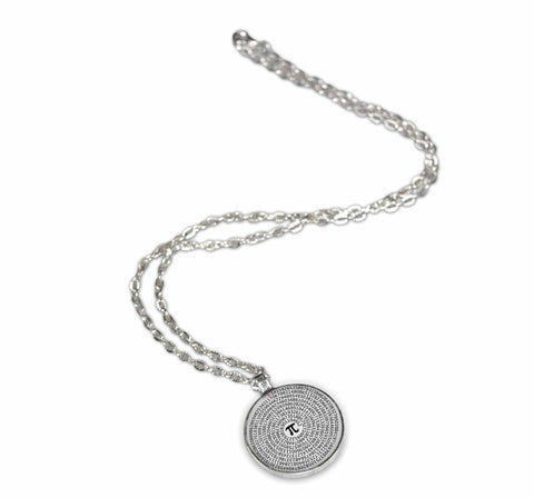 Spiral Value of Pi Pendant Necklace - Funny Geeky Jewelry