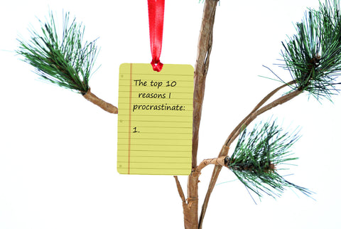 Top 10 Reasons I Procrastinate Christmas Tree Ornament