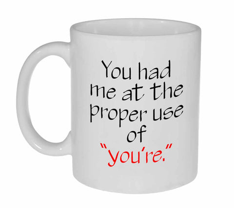 Proper Use of You're Coffee or Tea  Mug