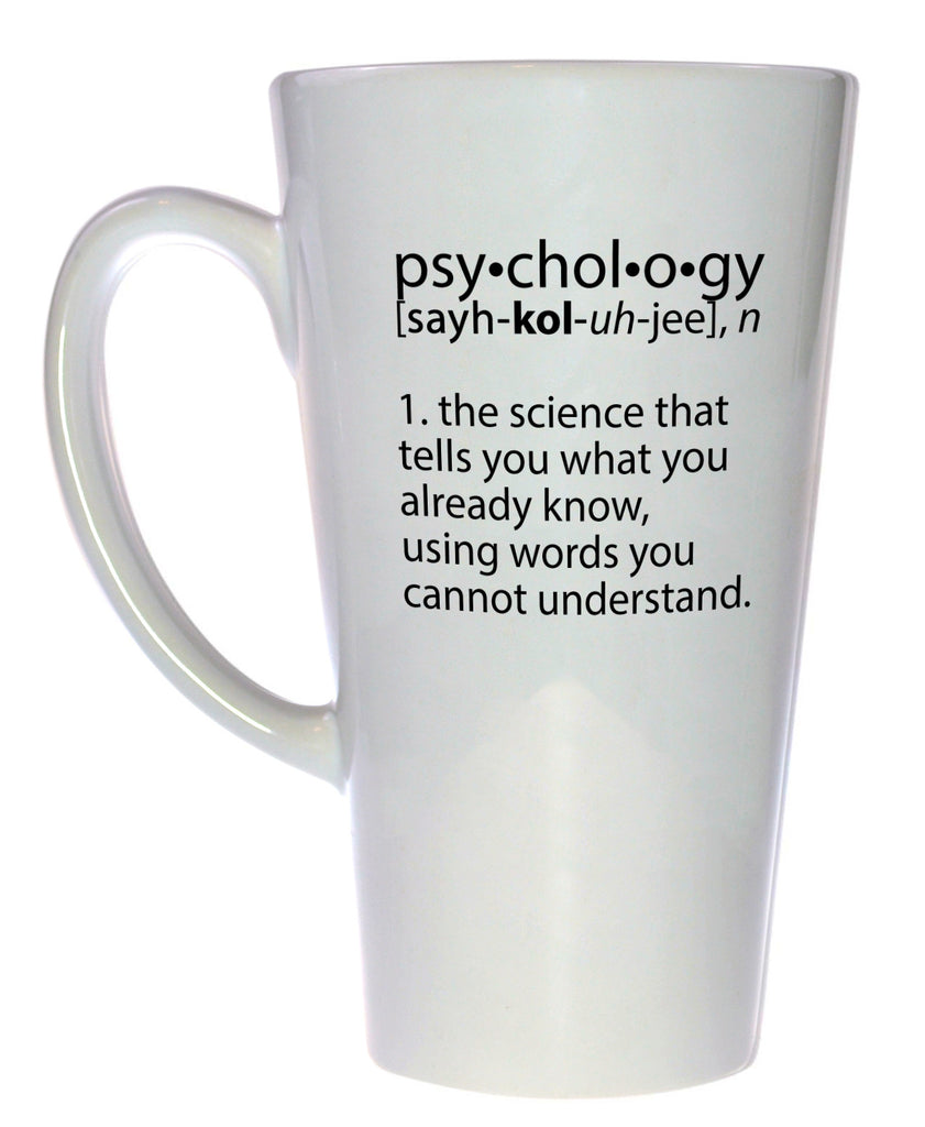 Psychology Definition Coffee or Tea Mug, Latte Size