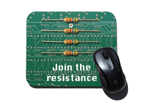 Join the Resistance (Resistors) Computer Mouse Pad