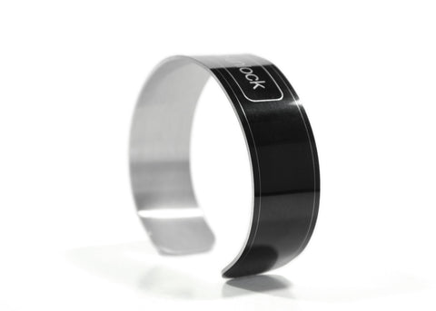 Slide to Unlock iPhone Aluminum Geek Bracelet