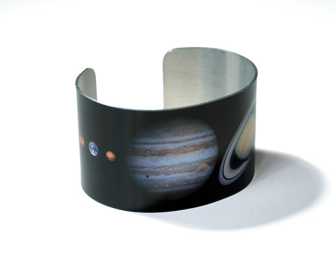 Solar System Planets Aluminum Cuff