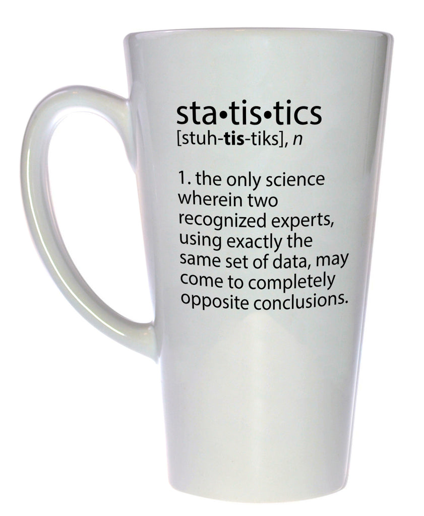 Statistics Definition Coffee or Tea Mug, Latte Size