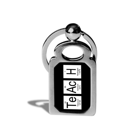 Teach Periodic Table of Elements Metal Key Chain 