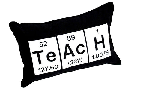 Teach Periodic Table of Elements Throw Pillow