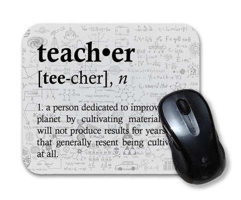 Teacher Definition Funny Quote Mouse Pad