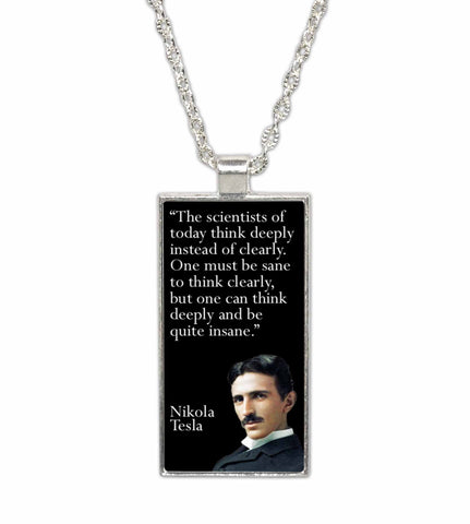 Nicola Tesla Famous Scientist Quote  Pendant Necklace