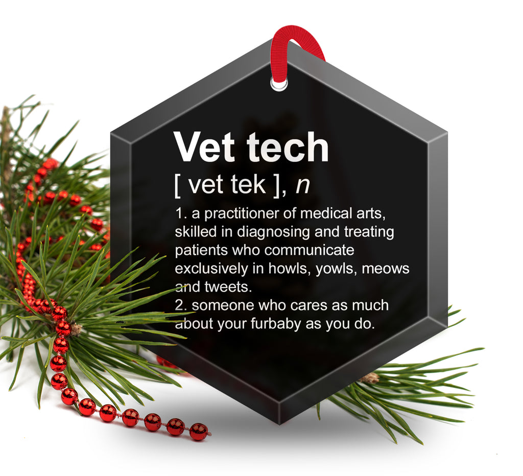 Funny Definition Of Vet Tech Glass Christmas Tree Ornament Neurons funny-definition-of-vet-tech-glass-christmas-tree-ornament-neurons