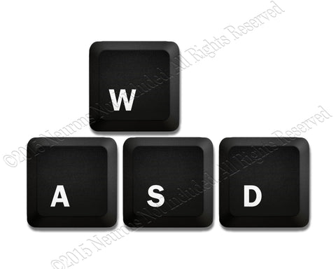 Computer Gamer Computer W,A,S,D Keys.  Coaster Neoprene 4 Piece Set