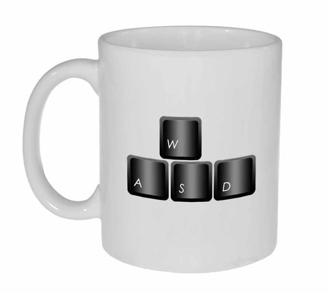WASD Computer Gaming Keys Coffee or Tea mug