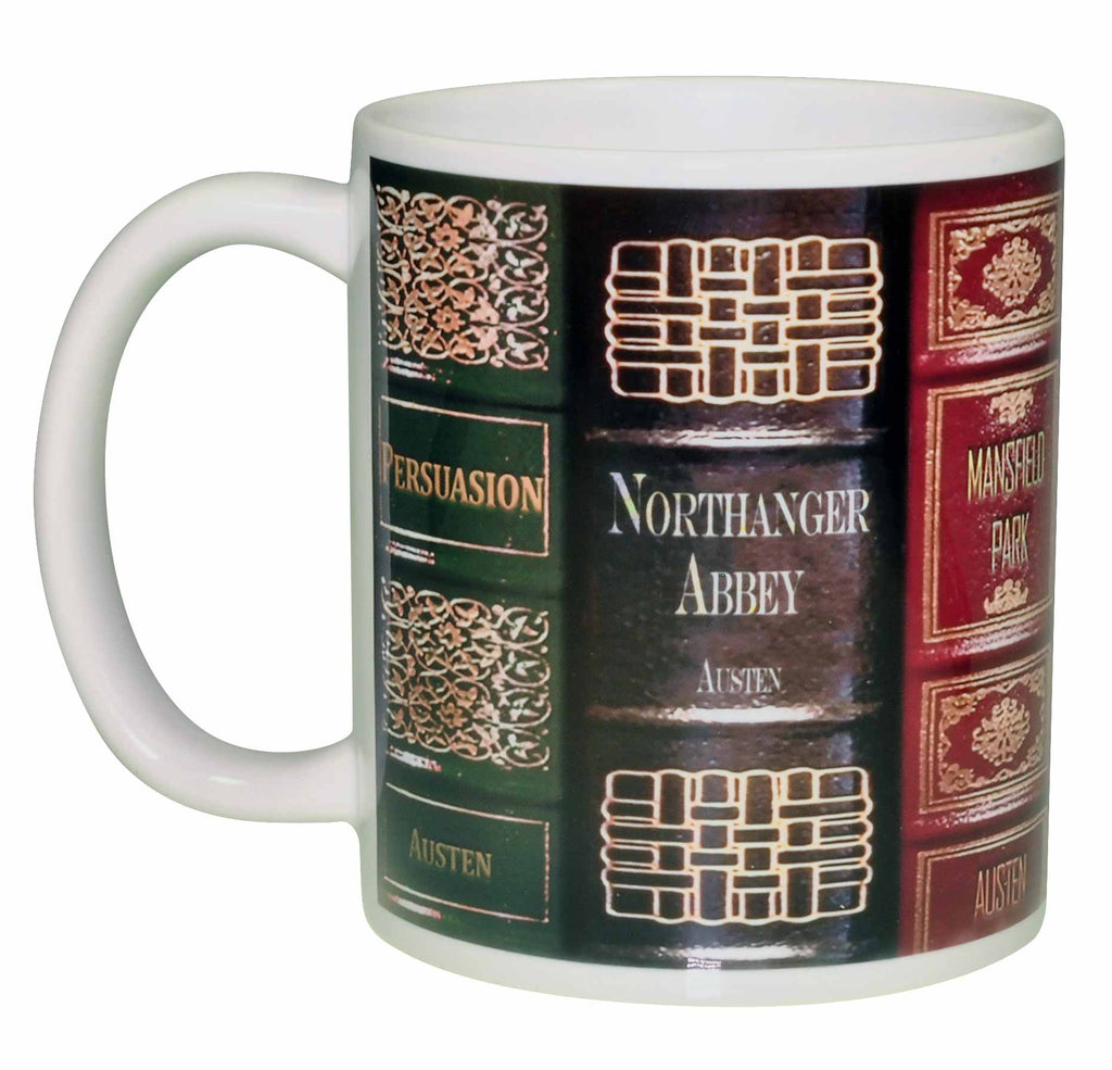 Jane Austen Novels Wraparound Coffee or Tea Mug