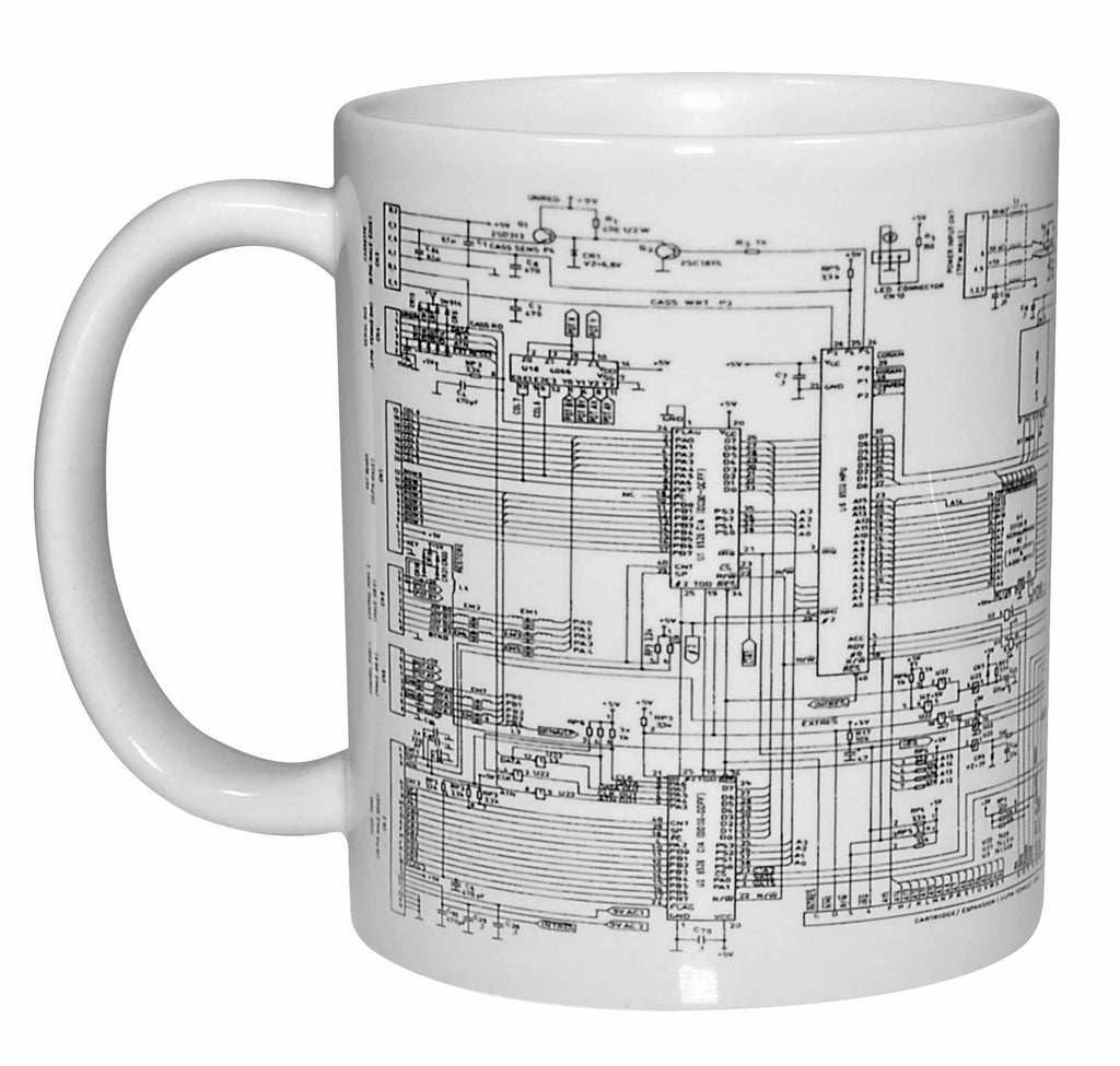 Circuit Diagram Wraparound Coffee or Tea Mug