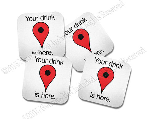 GPS Navigation Neoprene Coaster Set